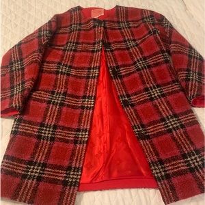 Kate Spade plaid coat